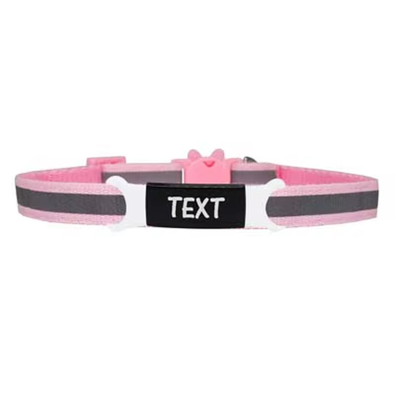 Reflective Cat Safety Buckle Colorful Collar Adjustable Custom ID Name Engraved Necklace Accessories Nameplate Collar